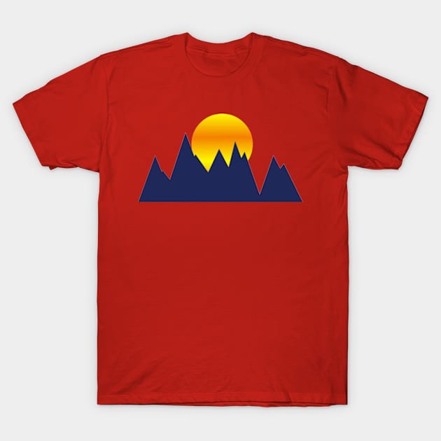 SUNSET WITH MOUNTAINS T-Shirt by RENAN1989